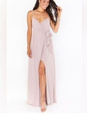 Show Me Your Mumu- Wrap Maxi Dress in Dusty Rose